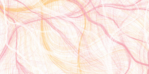 colorful pattern liquid swirl paint white Illustration background. Tangled thin curves undulating lines on a white canvas. Grunge texture with distress pink rough trace.,Vector. 