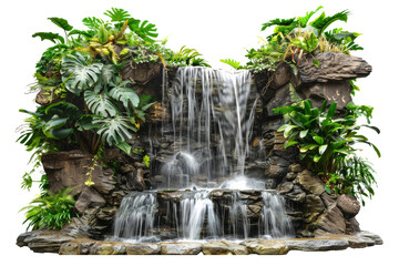 Waterfall in a Tropical Jungle, 