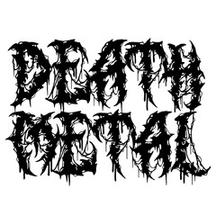 Death metal font