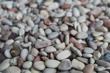 Background texture of pebbles or small river stone