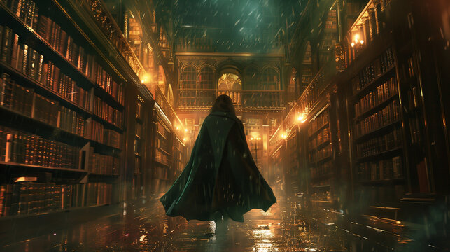 Hero in Library