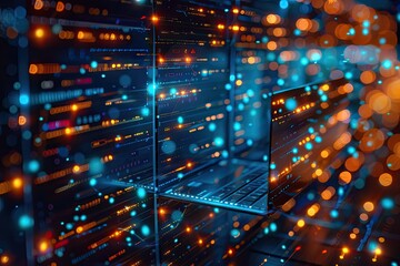 security document information business login file folder, management cybersecurity technology, concept digital security corporate database professional company, connection laptop server cloud screen.