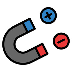 Magnet  Icon Element For Design