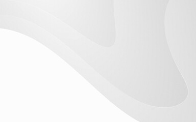 Gray and white paper curve design with texture grain background. Vector illustration 