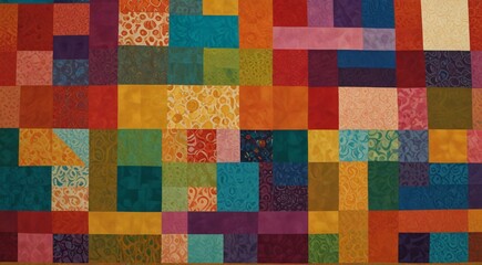 quilter's quilt with a colorful pattern on it, quilt, pattern, large colorful images,