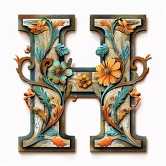 typography letter H