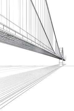 ascii art of a suspension bridge