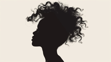 Female beautiful silhouette