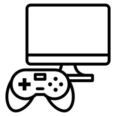 Digital Games  Icon Element For Design