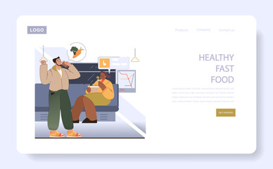 On-the-go lifestyle concept.