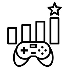 Level Game  Icon Element For Design