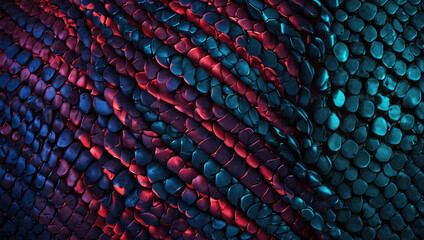 Fototapeta premium background of a snake skin closeup made with colorful scales