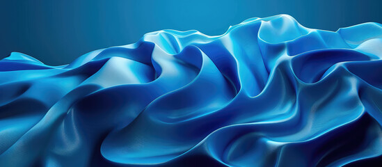 Obraz premium Minimal blue Abstract background with geometric graphic elements. Simple illustration background for presentation, banner, web. Minimalistic 3d texture.