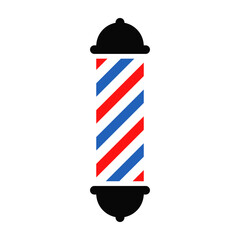 Barber pole icon isolated on white background