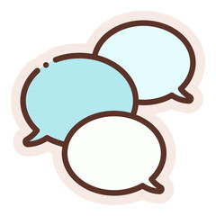 discussion chatting sticker