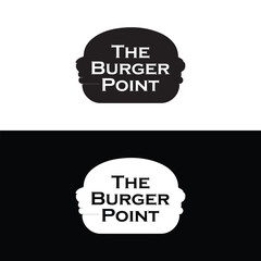 Burger point logo icon design.
