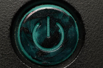 close up of On Off button