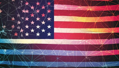 USA flag theme colors background