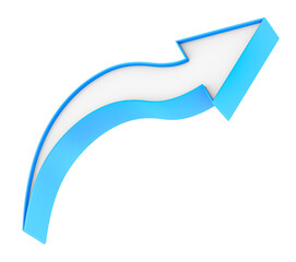 Flat design arrow 3D
