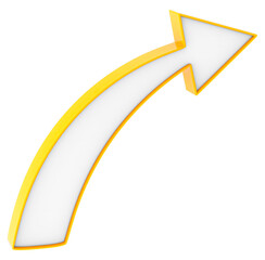 Flat design arrow 3D
