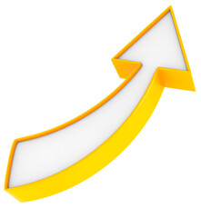 Flat design arrow 3D
