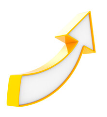 Flat design arrow 3D
