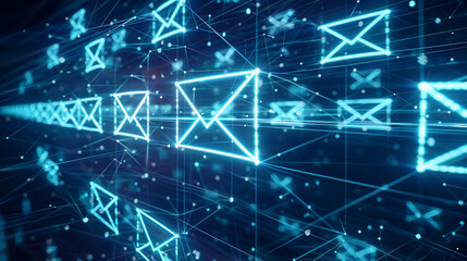 Fototapeta premium the concept of email security