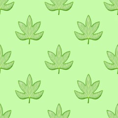 green leaves pattern