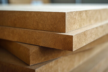 Closeup of mediumdensity fibreboard MDF showcasing the smooth finish and versatility in furniture design