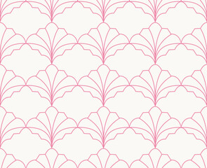 Abstract vector art seamless pattern. Vintage victorian background. Geometric retro illustration.