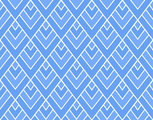 Abstract victorian seamless pattern. Vector art deco background. Geometric illustration.