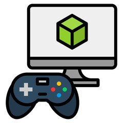 Simulation  Icon Element For Design