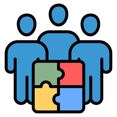 Team Building  Icon Element For Design