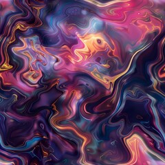 Obraz premium Abstract multicolored pattern in the style of liquid formations