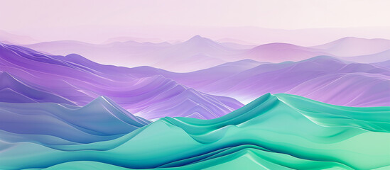 abstract violet and green background. describe beauty of mounstains nature background