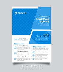 Magazine booklet Leaflet Flyer Corporate Creative Business Bi fold brochure design template
