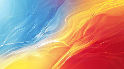 Abstract background yellow blue red color flow grainy wave gradient Background. Generative AI.