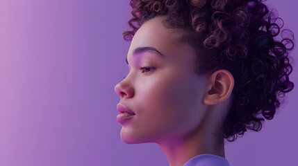 Captivating Lavender Beauty Sophisticated Single Color High Def Portrait