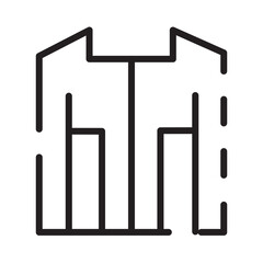 Clothes Diving Case Line Icon