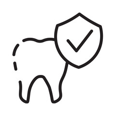 Care Dental Protect Line Icon