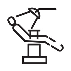 Care Clinic Dental Line Icon