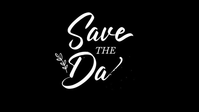 Save The Date Text Animation