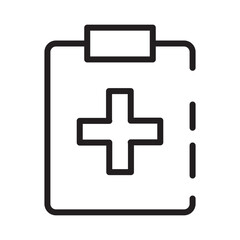 Obraz premium Care Case Clinic Line Icon