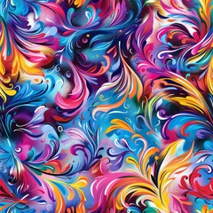 Colorful patterns, detailed style colorful drawings background