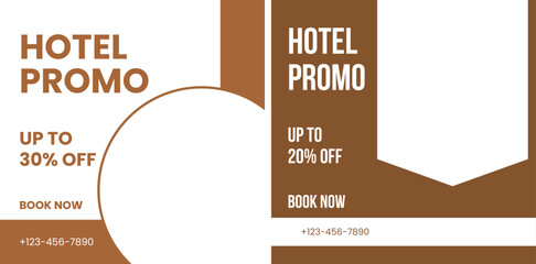 Modern Hotel Promo Flyer Layout, Real Estate Advertising Flyer Layout, Hotel Flyer Layouts