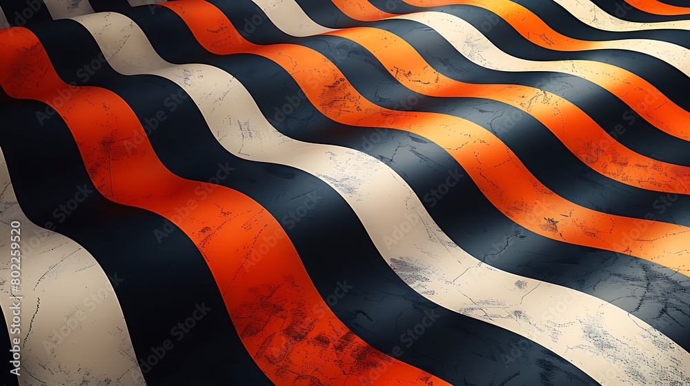 Canvas Prints a bold and artistic interpretation of chevron waves, where each zigzag cuts sharply across the surfa