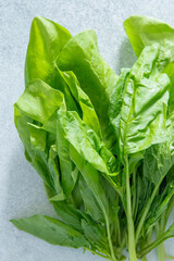 Spinach green leaves on salad healthy food