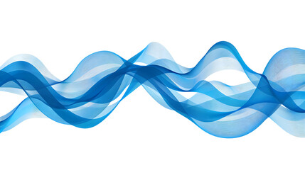 Blue wavy lines vector banner. Abstract banner template with blue lines. Abstract illustration of vector banner. background. Generative AI.