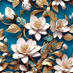 Thai pattern jasmine. Advertising signs. Product design. Product sales. Product code.
