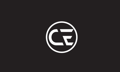 CE, EC, C, E Abstract Letters Logo Monogram